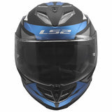 LS2 FF818 STORM III KOMAI CASCO DE MOTO NEGRO AZUL