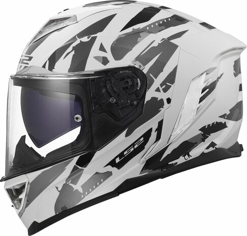 LS2 FF818 STORM III KAOS CASCO DE MOTO BLANCO GRIS