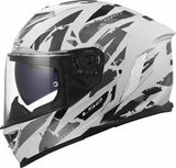 LS2 FF818 STORM III KAOS CASCO DE MOTO BLANCO GRIS
