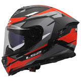 LS2 FF818 STORM III KOMAI CASCO DE MOTO NEGRO ROJO