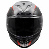 LS2 FF818 STORM III DYNAMO CASCO DE MOTO GRIS ROJO