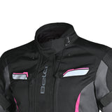 BELA - Chaqueta Textil Hurricane Lady  Negro/Fucsia