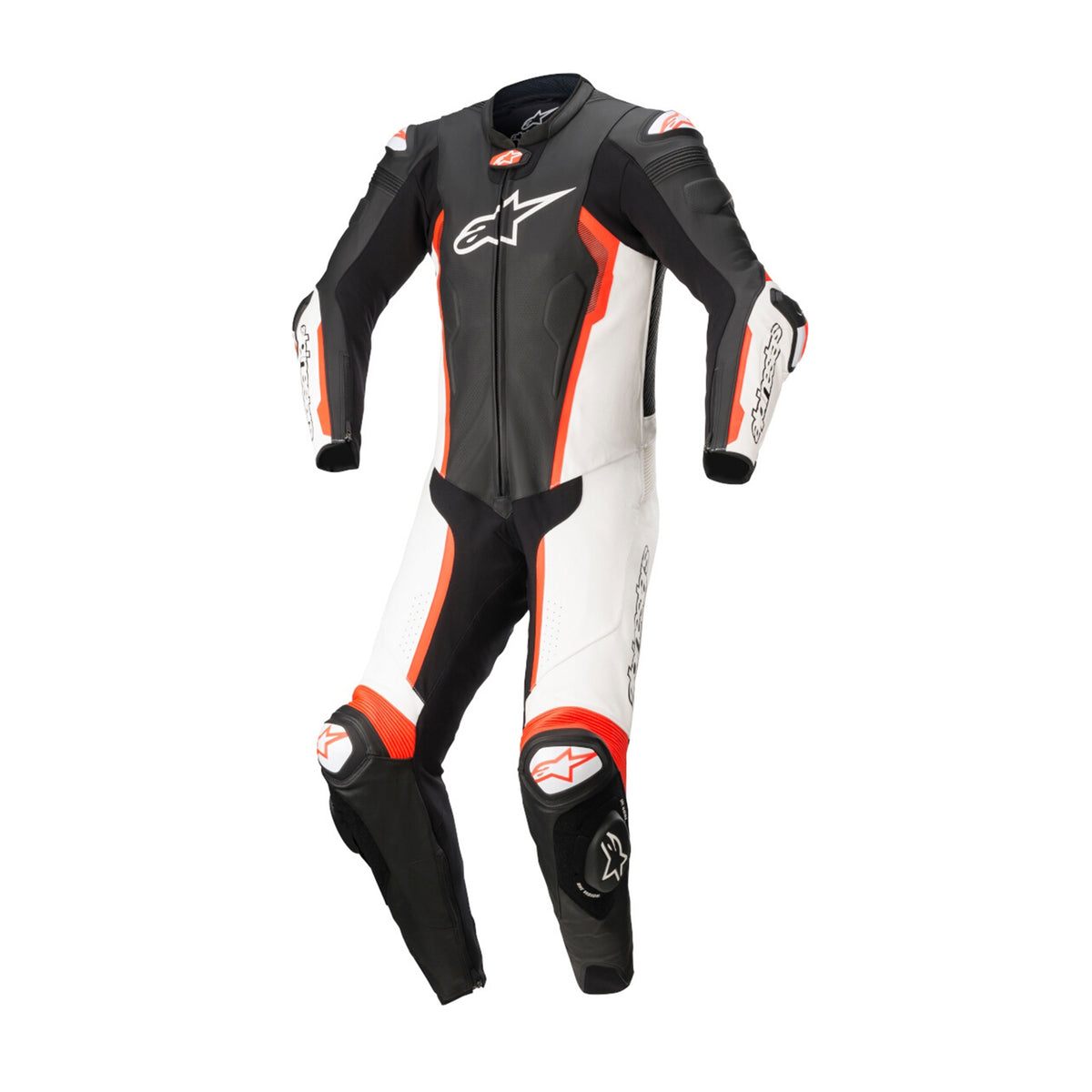 ALPINESTAR - MONO PIEL MISSILE V2 1 PC NEG/BLA/ROJO FL