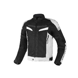 BELA - Chaqueta Textil Sprinter Negro/Plateado