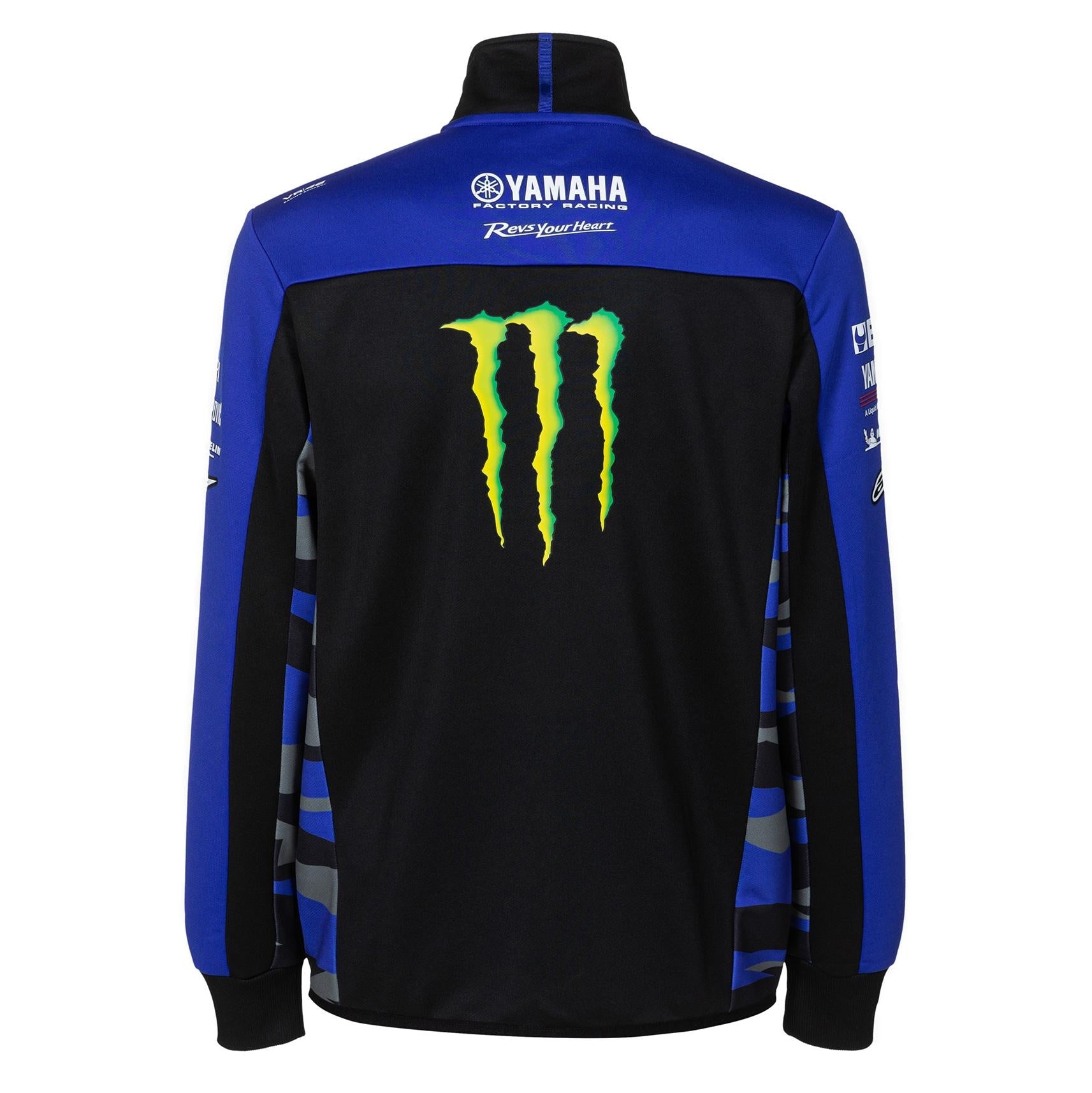 YAMAHA - MONSTER REPLICA MENS SWEATSHERT BLACK/BLUE