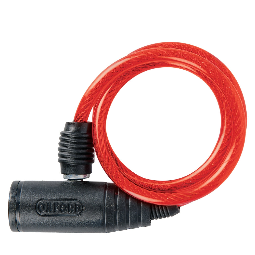 OXFORD - Bumper cable lock Red 6mm x 600mm