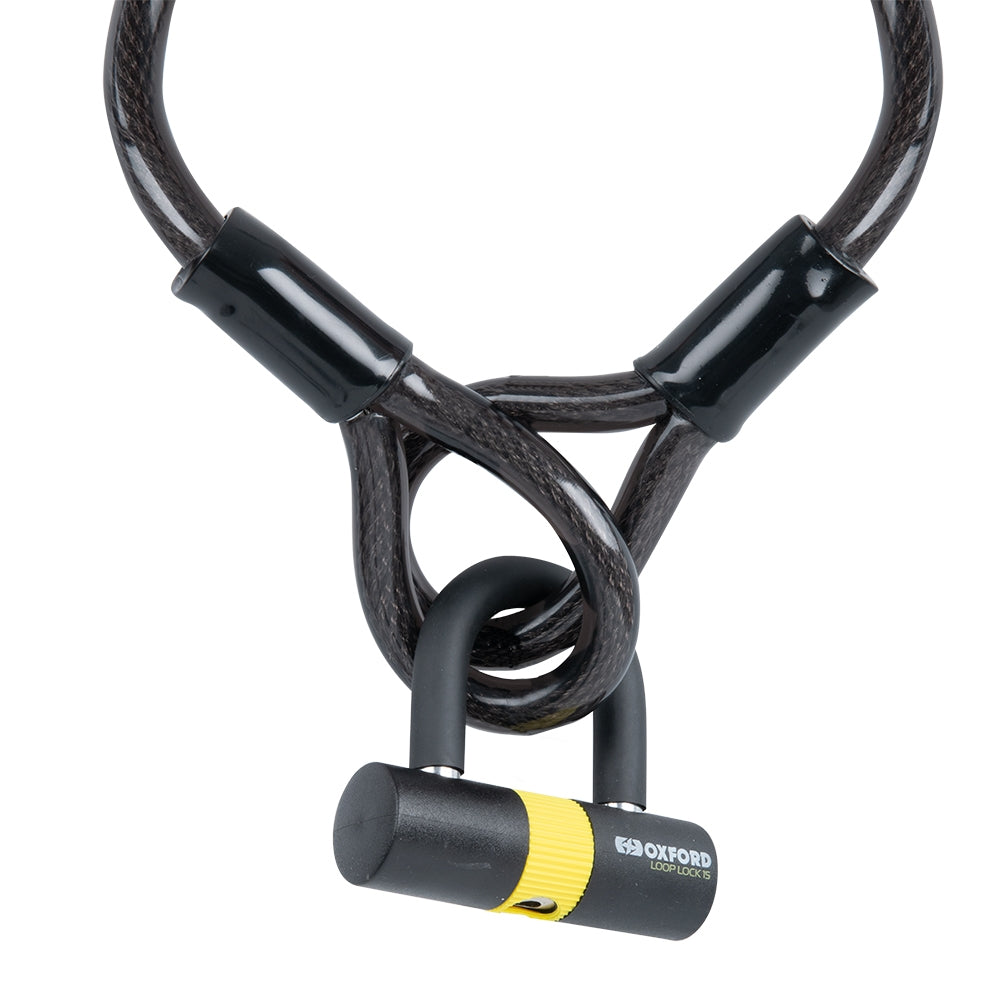 OXFORD - Loop Lock15 Cable Lock+Mini Shackle 15mm x 2.0m