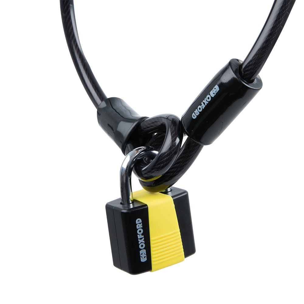 OXFORD - Loop Lock10 Cable Lock+Padlock 10mm x 1.8mm