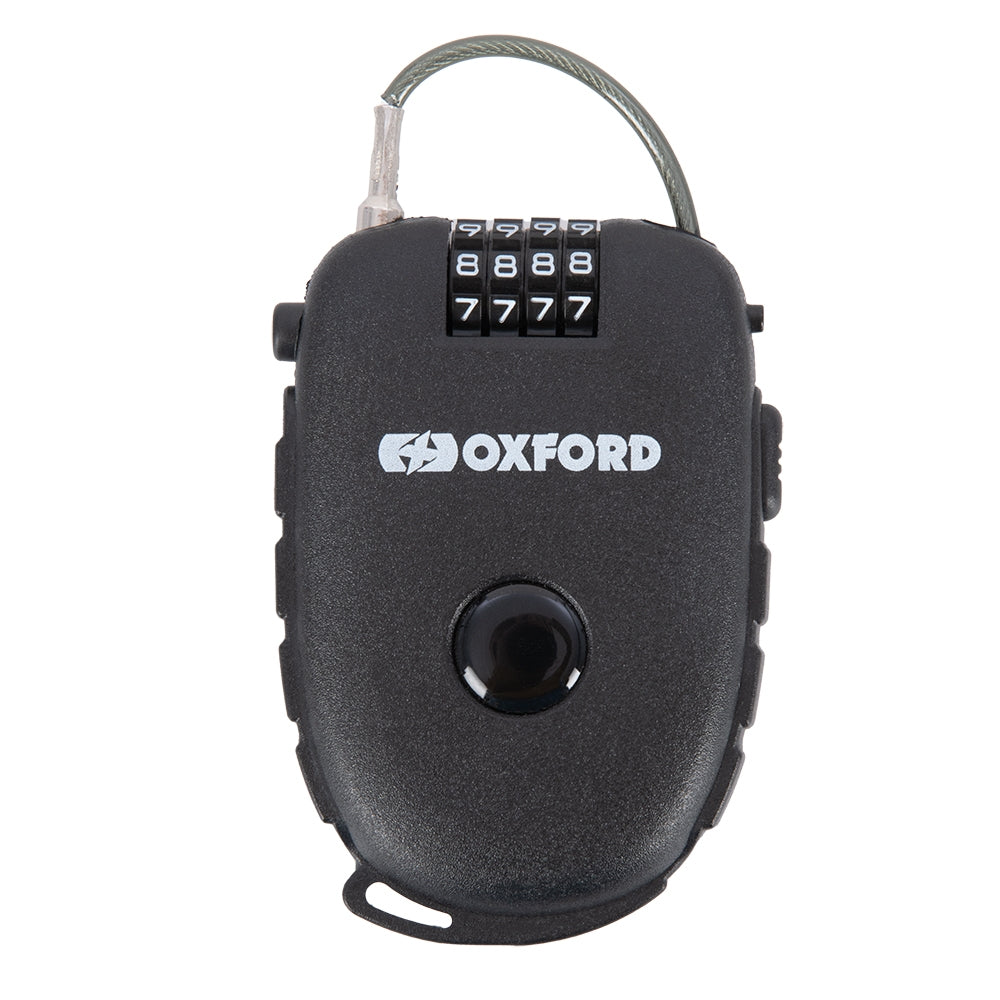 OXFORD - Retractable Combination Cable Lock 75cm Black