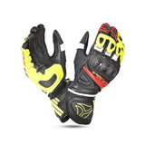 R-TECH - Guantes Piel GP Racing Negro/Amarillo