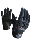 MUGENRACE G-MNR-2484 ABR-G Moto Cortos Guantes Negros - GUANTES