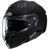 HJC i91 Casco Modular de Moto Urbana para montar en la calle Metal Negro