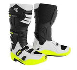 SHOT RACE 8 BOTAS DE MOTO NEGRO BLANCO NEON AMARILLO
