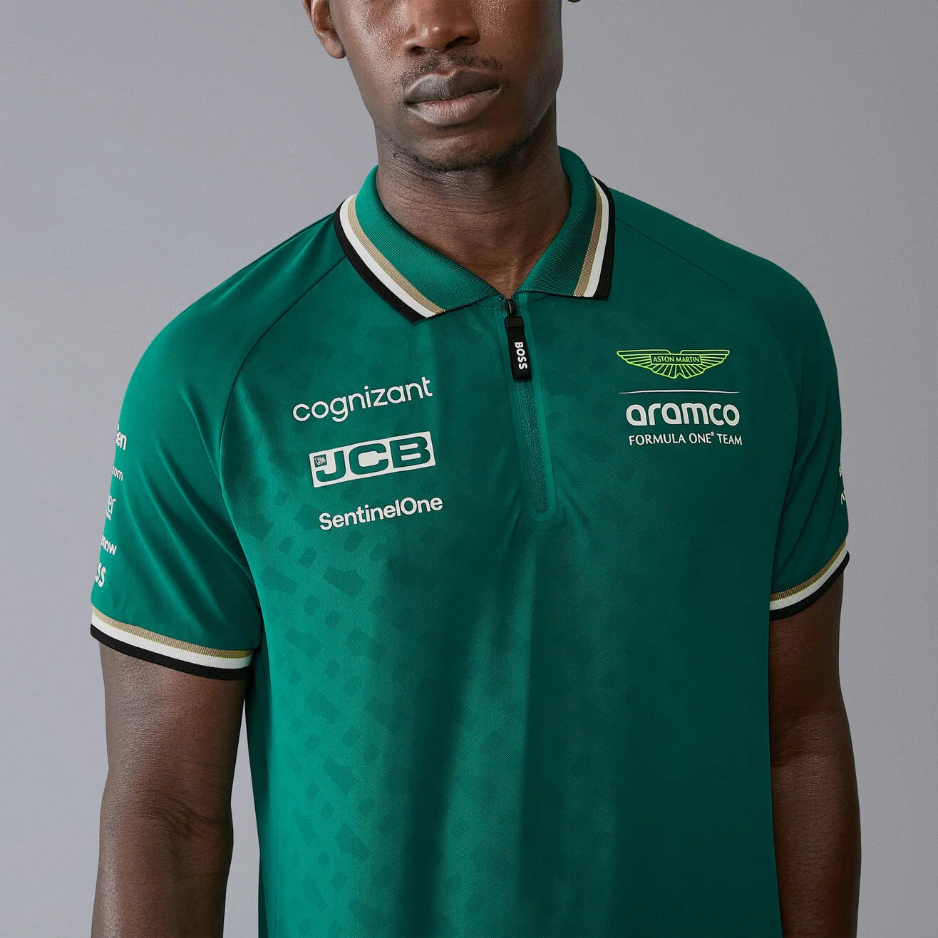 ASTON MARTIN F1 Hombres Rp Equipo Polo Verde