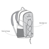 BELA - Mochila Têxtil Preta Shadow Hiker - Única