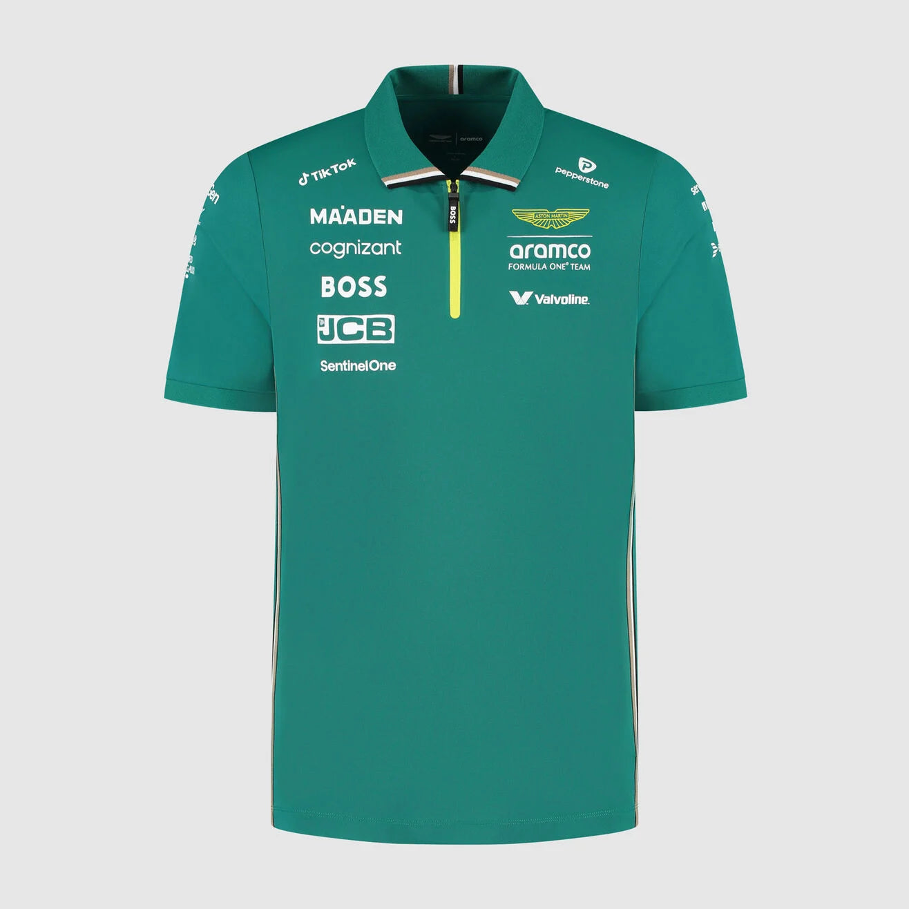 ASTON MARTIN F1 Hombres Team 2025 Equipo Polo Verde
