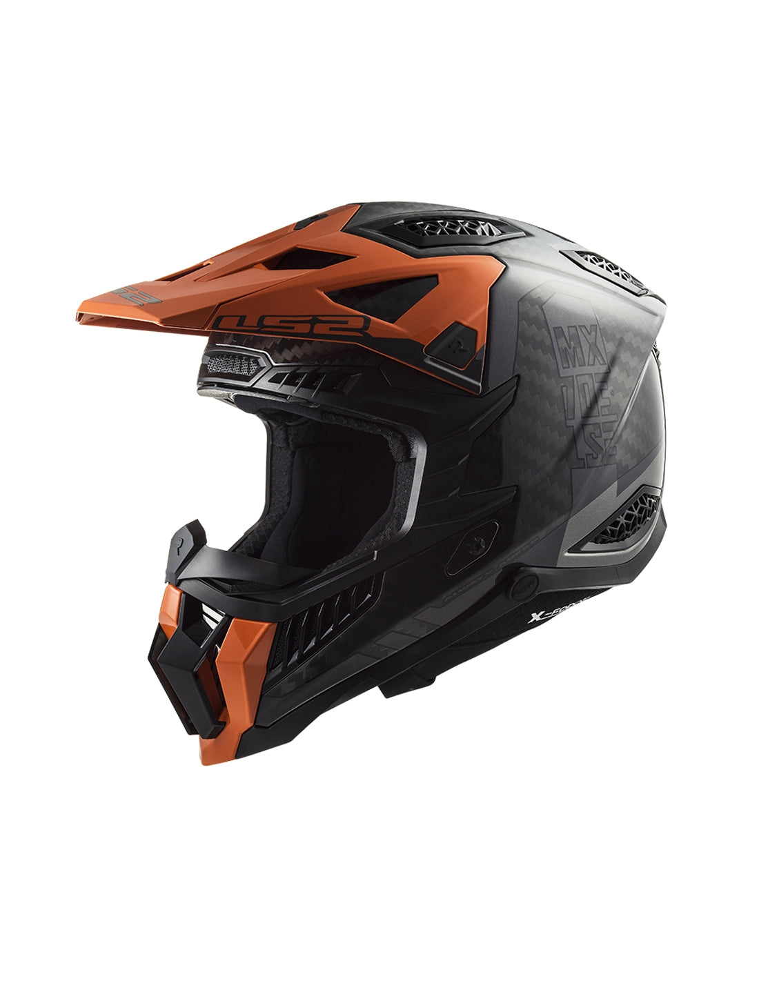 LS2 MX703 C X-FORCE VICTORY TITANIUM ORANGE