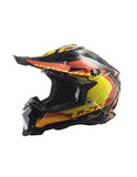 LS2 MX700 SUBVERTER ARCHED BLACK YELLOW RED