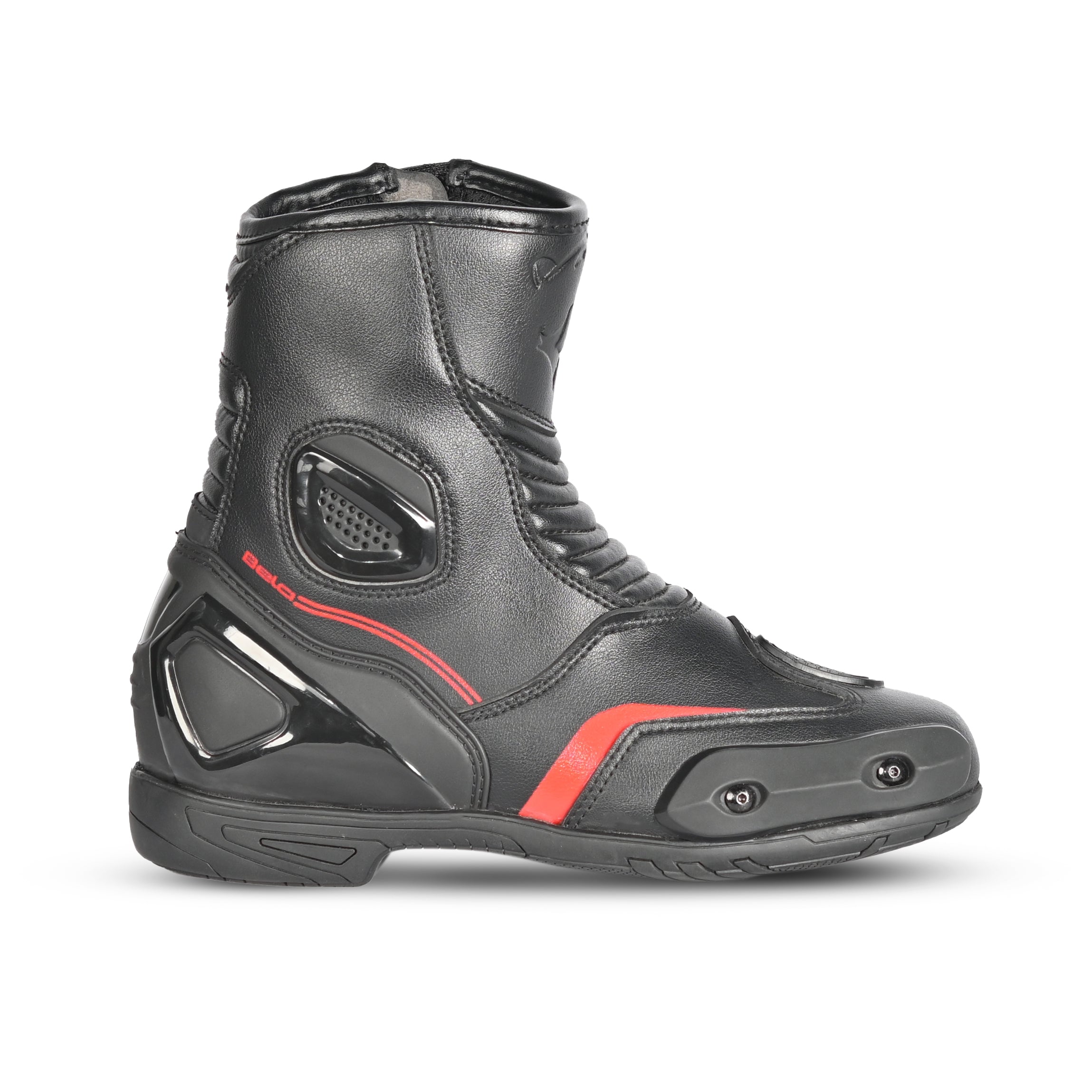 BELA - Botas Piel Faster 2.0 Negro/Rojo