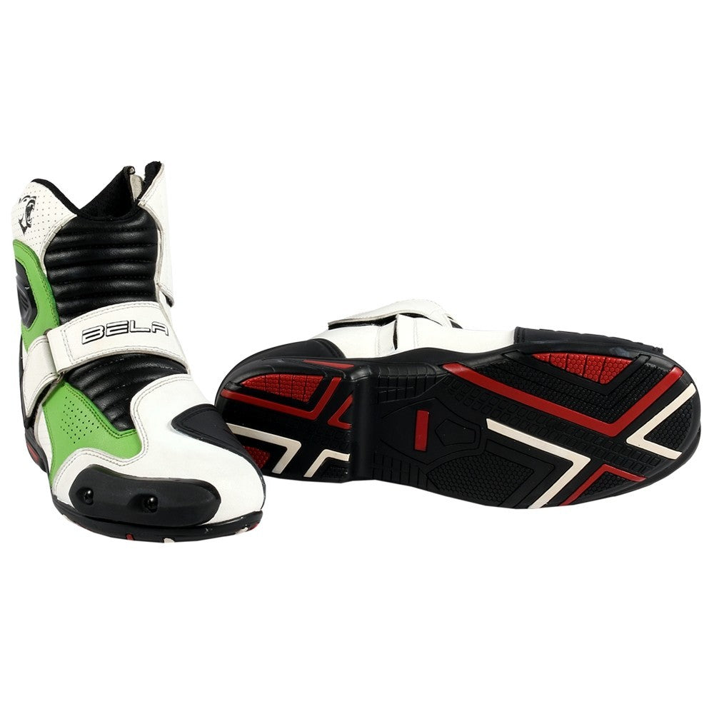 BELA - Botas Piel Faster Blanco/Verde
