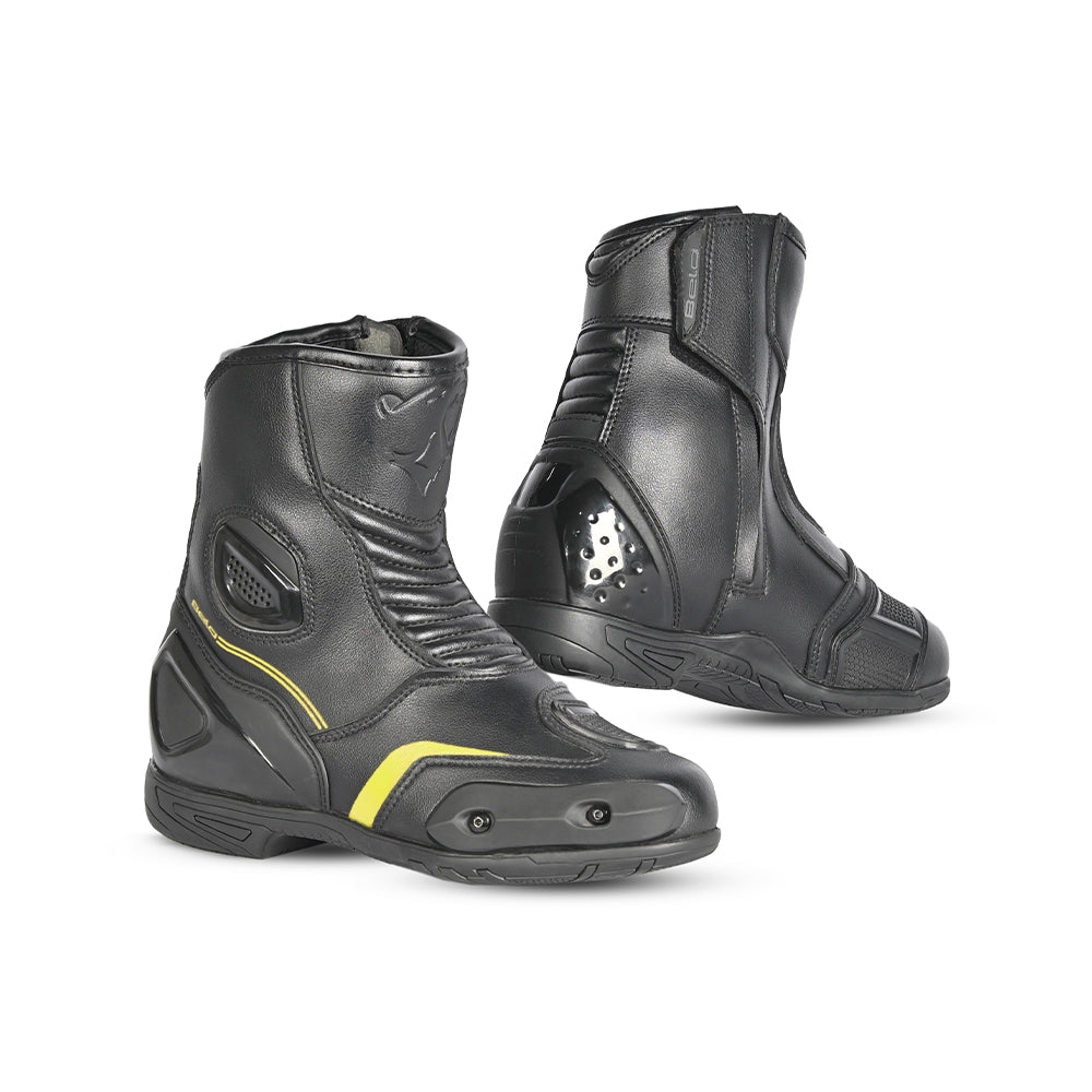 BELA - Botas Piel Faster 2.0 Negro/Amarillo Fluor