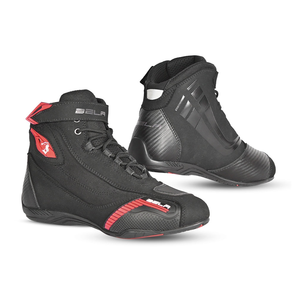 BELA - Botas Piel Kiva Man  Negro/Red