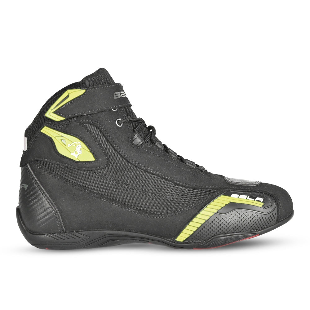 BELA - Botas Piel Kiva Man Negro/Amarillo Fluor