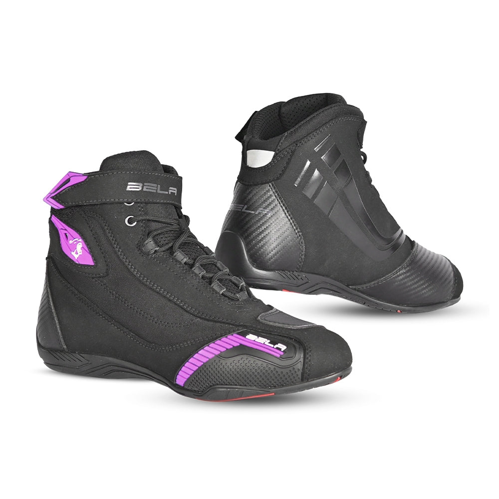 BELA - Botas Piel Kiva Lady Negro/Purpura