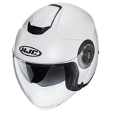 HJC I40 Semi Flat Casco de moto abierto Pearl White - CASCO