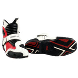 BELA - Botas Piel Faster Blanco/Rojo - SECURTEX MOTOR S.L (t/a MaximoMoto)