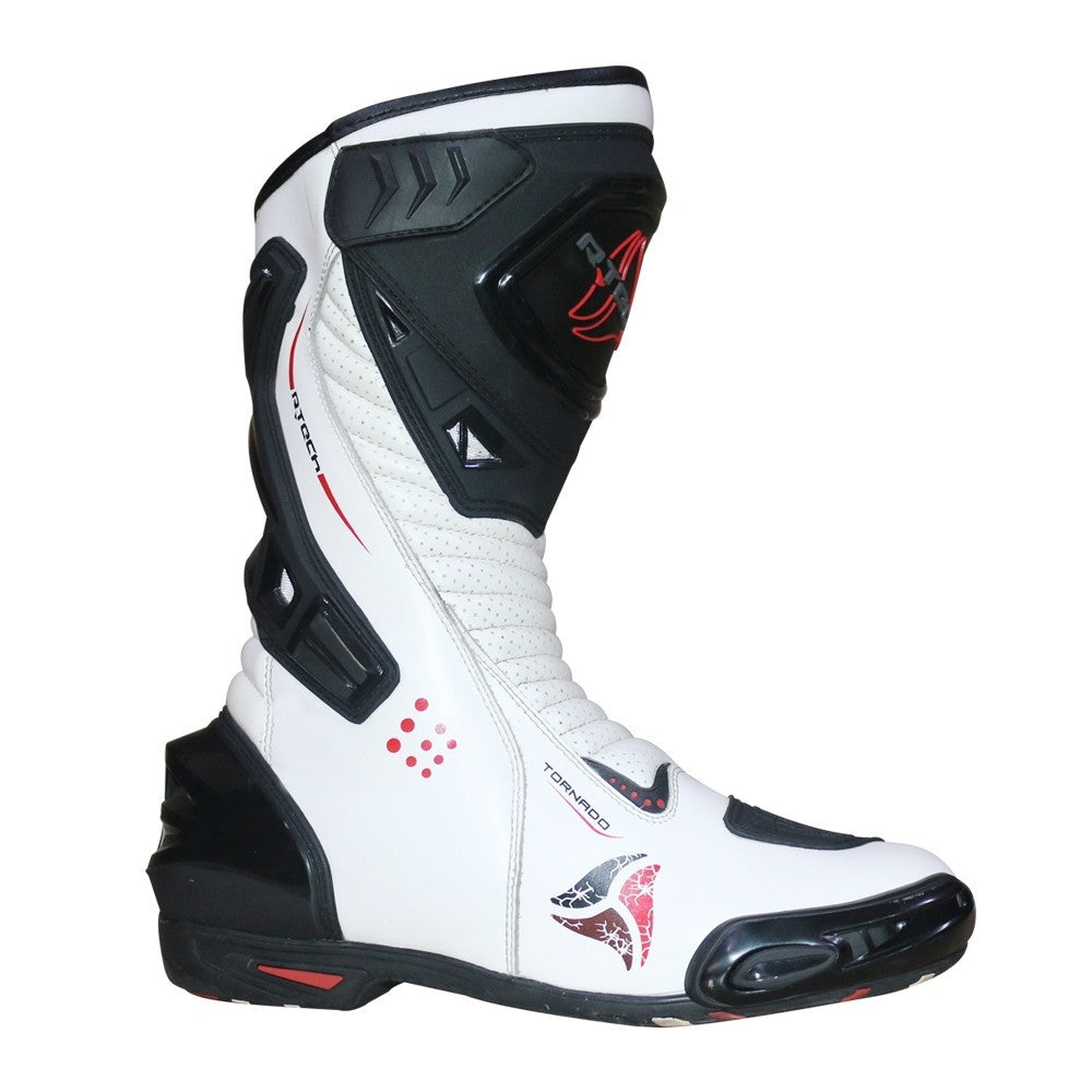 R-TECH - Botas Piel Tornado WP Blanco - SECURTEX MOTOR S.L (t/a MaximoMoto)