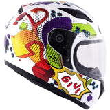 CASCO JUNIOR GIVI J.04 GRÁFICO POOFD BLANCO