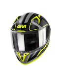 GIVI - CASCO FULL 50.8 RACER NEGRO TITANIO YELLOW