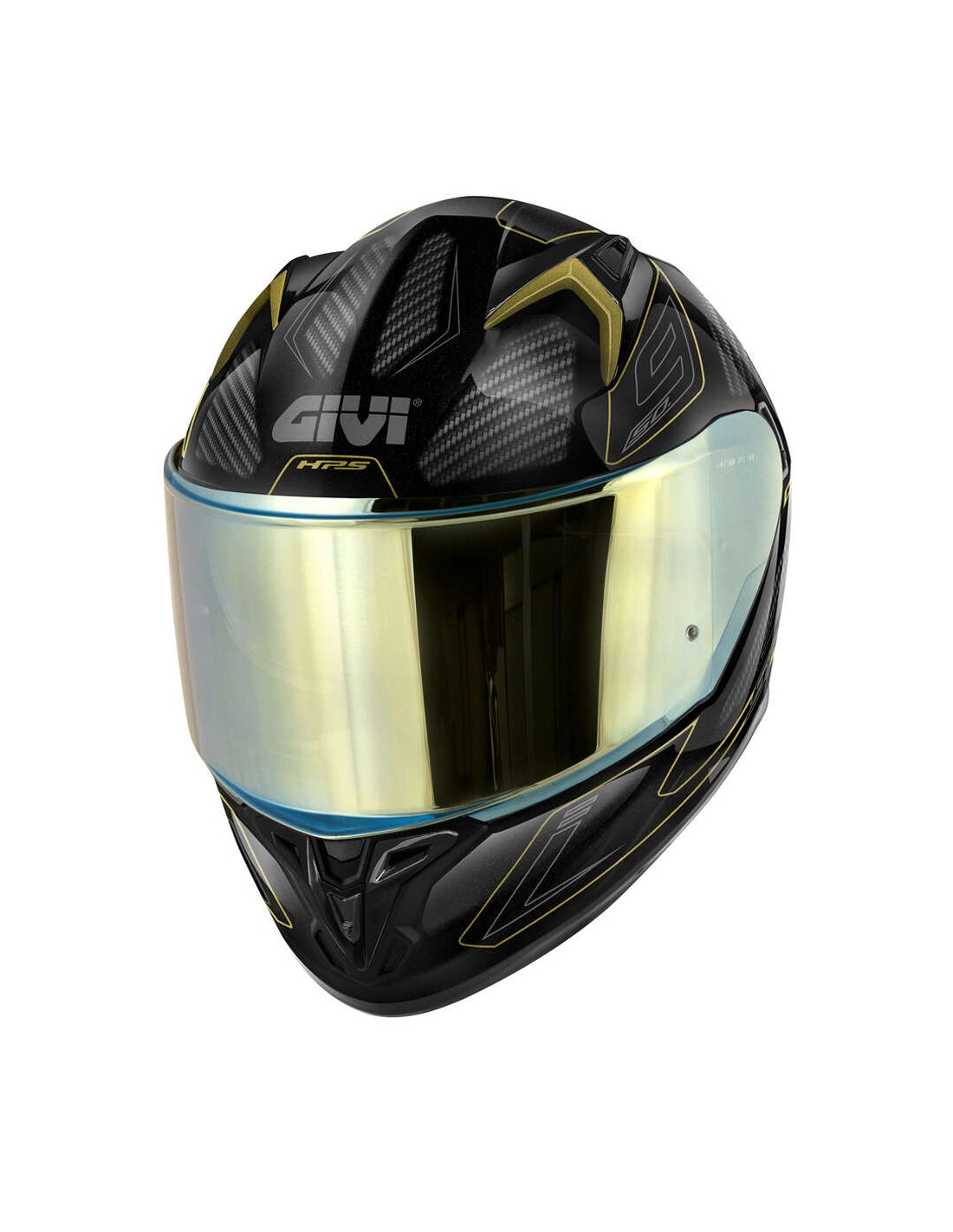 GIVI - CAPACETE COMPLETO 50.9 SPORT ENIGMA BLACK TITANIUM OURO