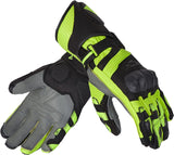 REBEL HORN - GUANTES PIEL FIGHTER BLACK/FLUO YELLOW