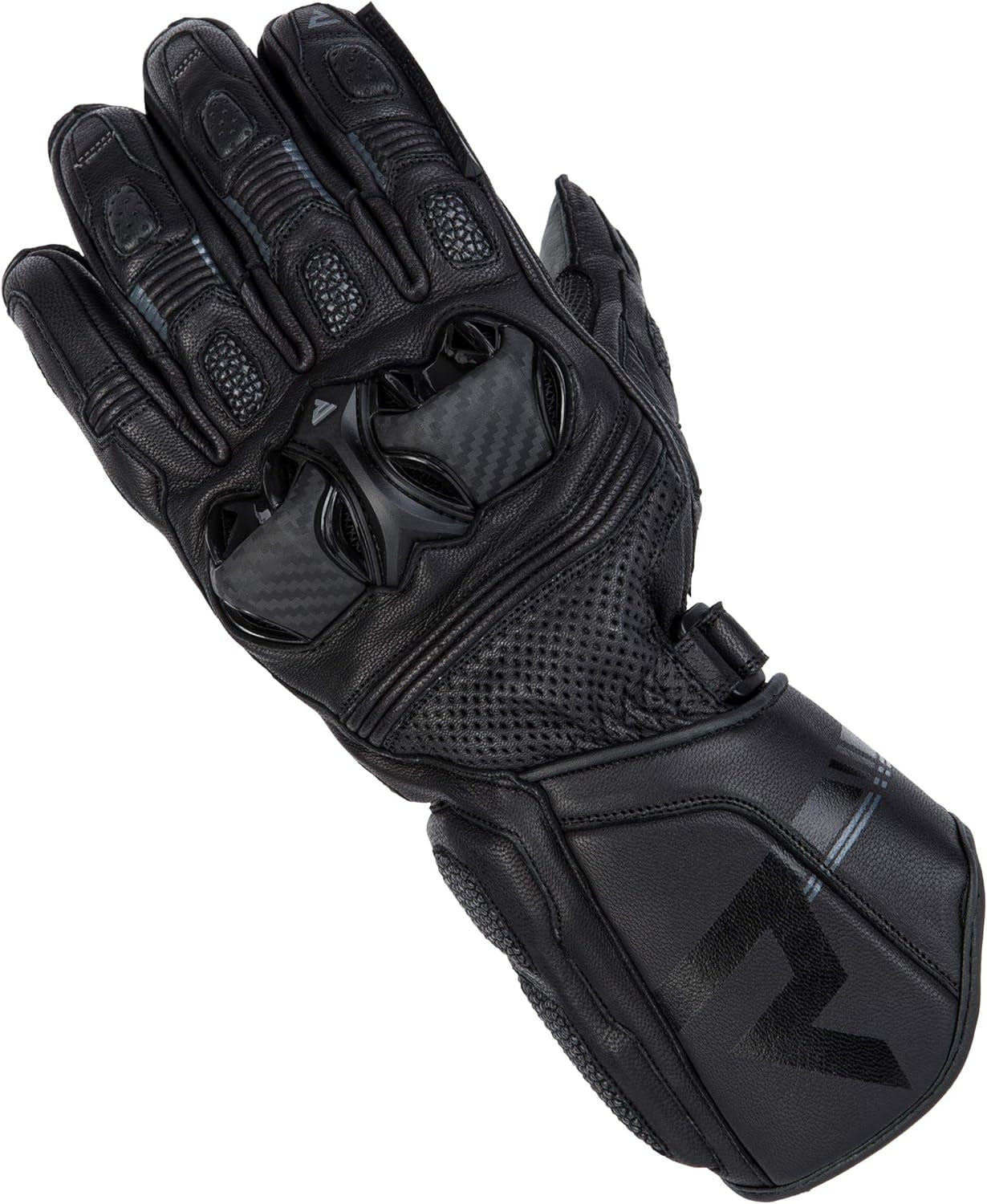 REBEL HORN - GUANTES PIEL ST LONG BLACK/GREY