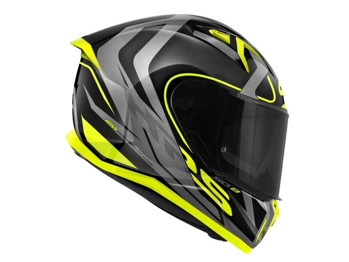 GIVI - CASCO FULL 50.8 BRAVE NEGRO MT TITAN YELLOW