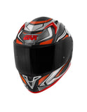 GIVI - CASCO FULL 50.8 RACER NEGRO TITANIO RED