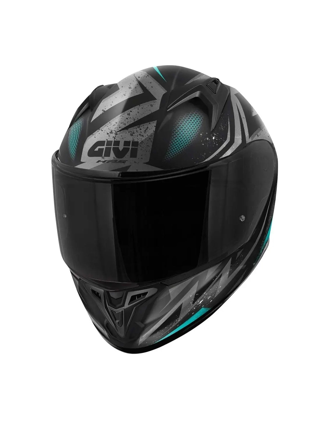 CASCO FULL 50.7 REBEL MATT BLACK LIGHT BLUE