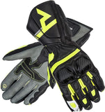 REBEL HORN - GUANTES PIEL ST LONG NEGRO/GRIS/VERDE FLOR