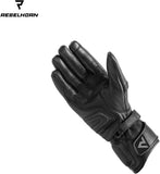 REBEL HORN - GUANTES PIEL PATROL LADY BLACK/GRE