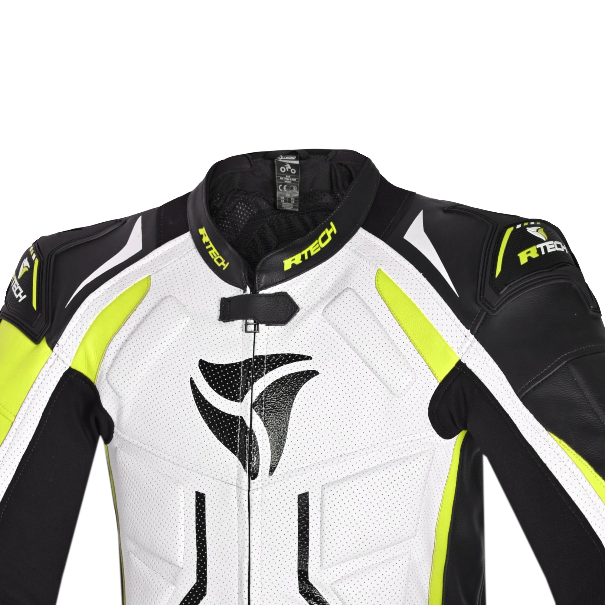 R-TECH -Mono 1 PC Defender GP Blanco/Negro/Amarillo Fluor