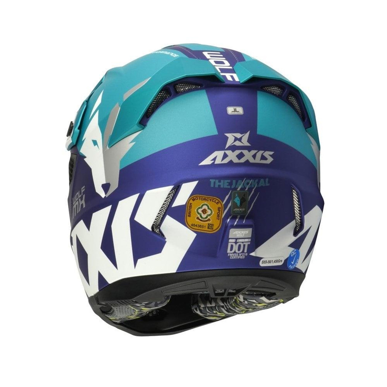 AXXIS-CASCO MX803 WOLF JACKAL C7 AZUL MATE