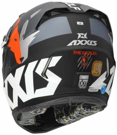 AXXIS-CASCO MX803 WOLF JACKAL B4 NARANJA FLUOR MATE