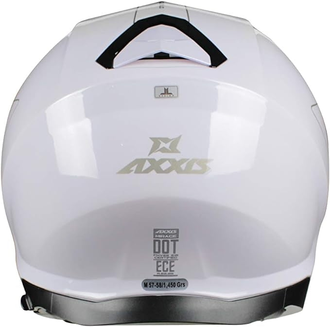 AXXIS-CASCO OF504SV MIRAGE SV SOLID A0 BLANCO BRILLO - SECURTEX MOTOR S.L (t/a MaximoMoto)