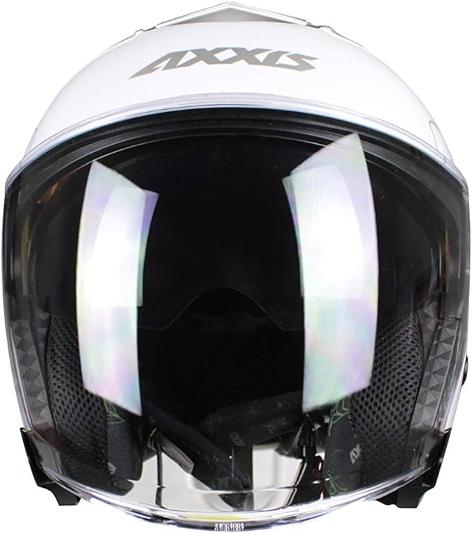 AXXIS-CASCO OF504SV MIRAGE SV SOLID A0 BLANCO BRILLO - SECURTEX MOTOR S.L (t/a MaximoMoto)