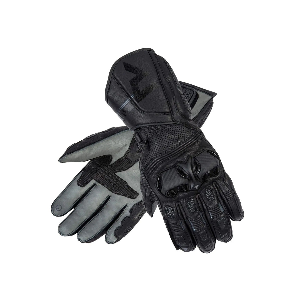 REBEL HORN - GUANTES PIEL ST LONG BLACK/GREY