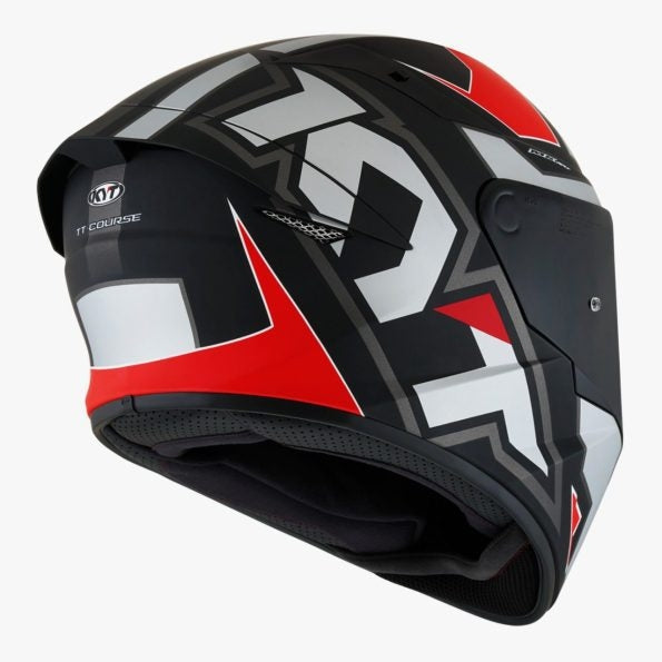 KYT- CASCOS TT-COURSE ELECTRON MATT GREY/RED