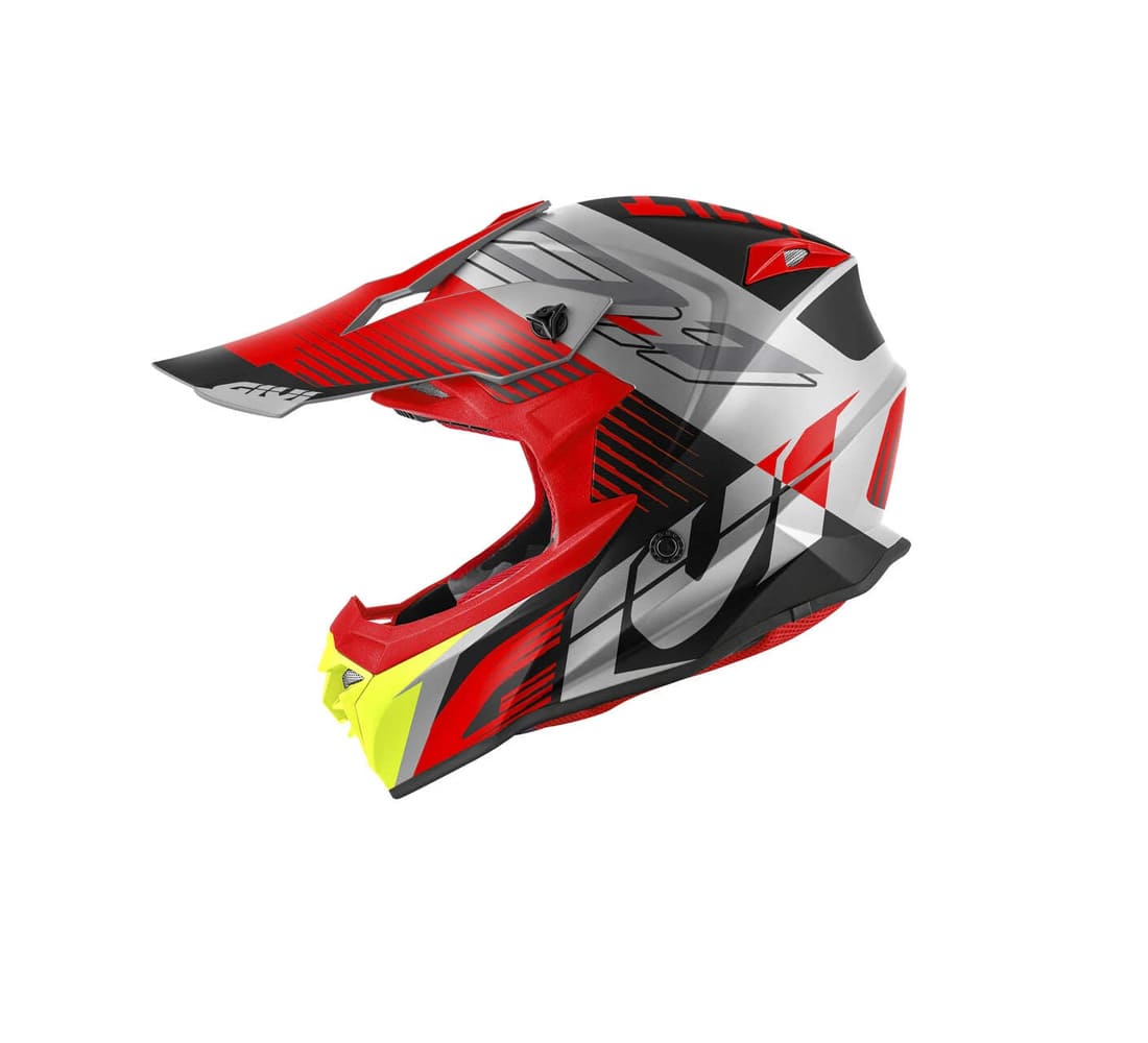 GIVI 60.1 Casco de motocross Rojo Negro Mate Titanio