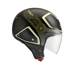 KAPPA DJet KV40 Hawaii Moto Montar Calle Casco Negro Verde - CASCO
